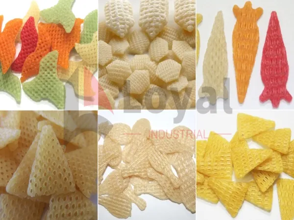 Pellets de snack de papa en forma de triángulo 3D