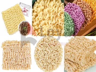 Estilo de fideos anchos no fritos hechos a mano