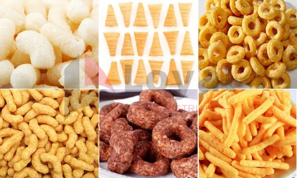 Corn curls snack