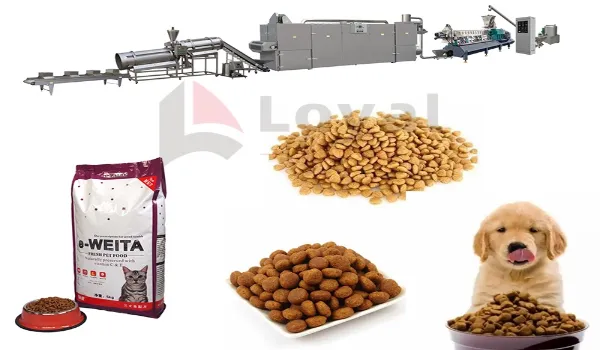 Línea de Extrusión de Alimentos Secos para Perros y Gatos