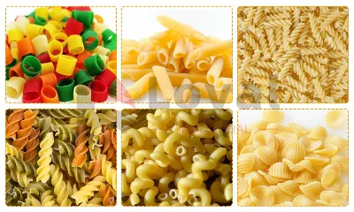 Pasta de macarrones seca
