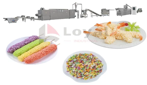 Extruded Breadcrumb Production Machine