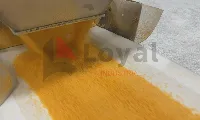 Salida del producto final en la línea de panko por electrodos