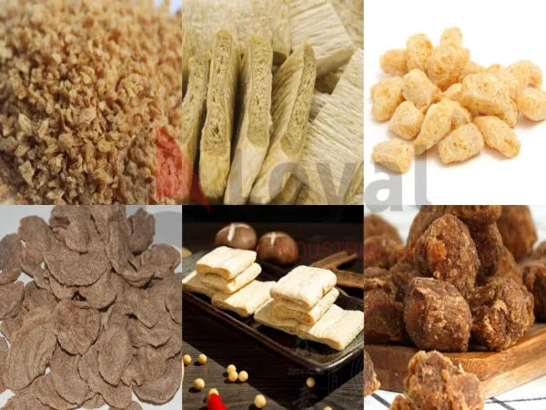 Flat soya slices or steaks