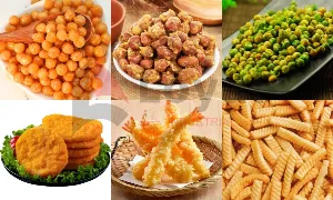 Fried peanuts and broad beans