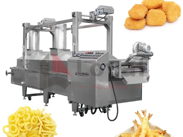 Industrial Continuous Fryer with Filtration System