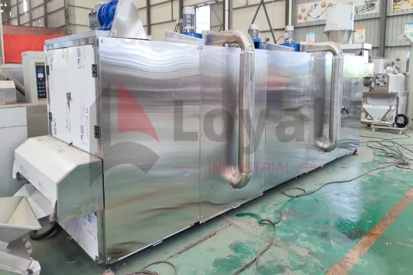 Secador de cinta de malla industrial para alimento para peces flotantes