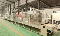 Industrial microwave drying tunnel installation