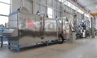 Multi-layer mesh belt dryer for soya nuggets
