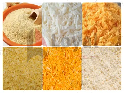 Migajas de panko blanco de aguja larga premium
