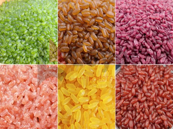 Arroz reconstituido de papa morada