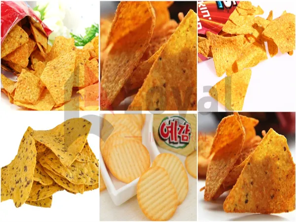 Chips de tortilla enrollados estilo takis