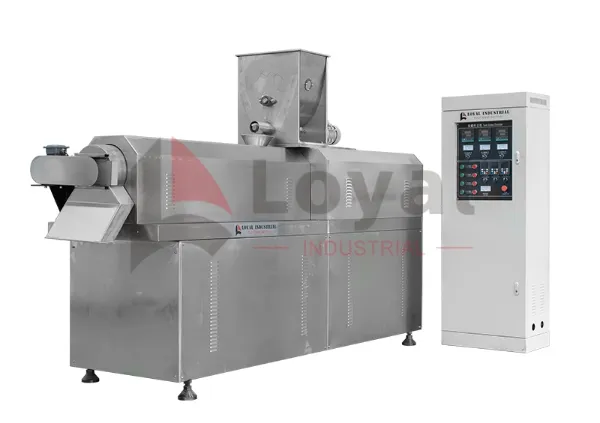 Rotary head extruder for kurkure cheetos manufacturing