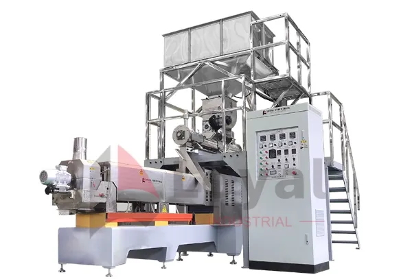 Extrusor de doble tornillo para chips de tortilla de maíz