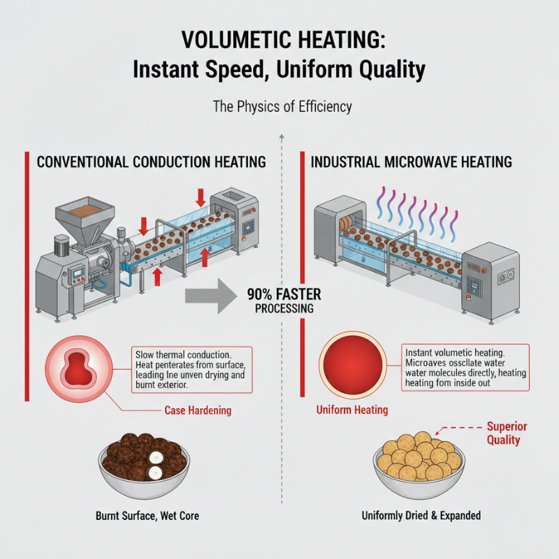 Comparison of Traditional Conduction Heating vs Microwave Volumetric Heating